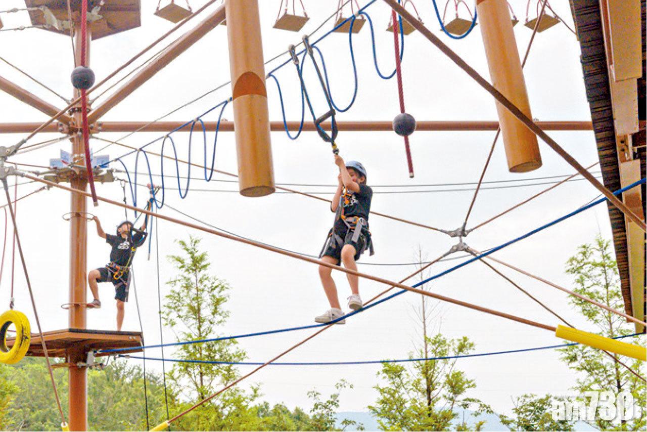 小朋友都可玩Exciting Tower,考體力、身手及膽量。