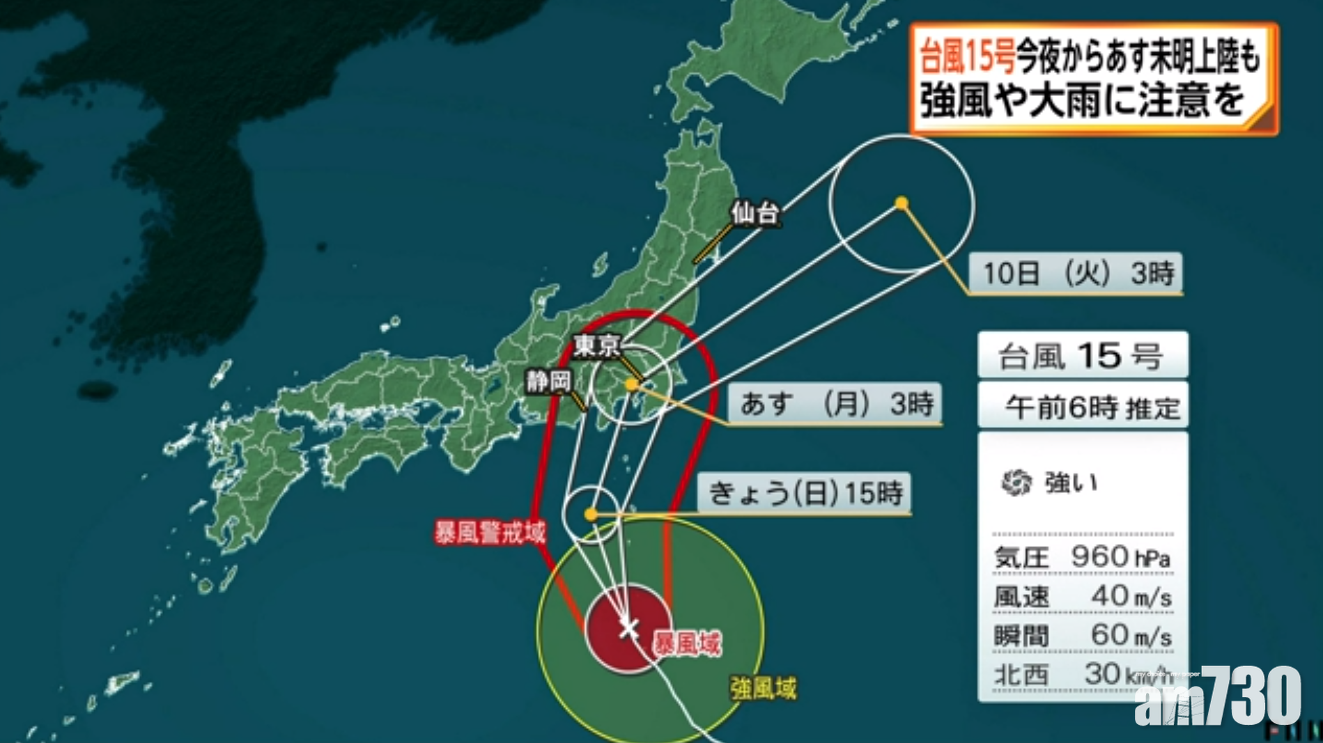 法茜預計移動路徑。