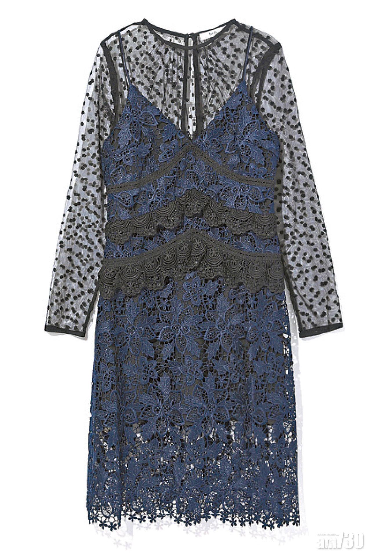 黑色緹花喱士dress $1,299(D)