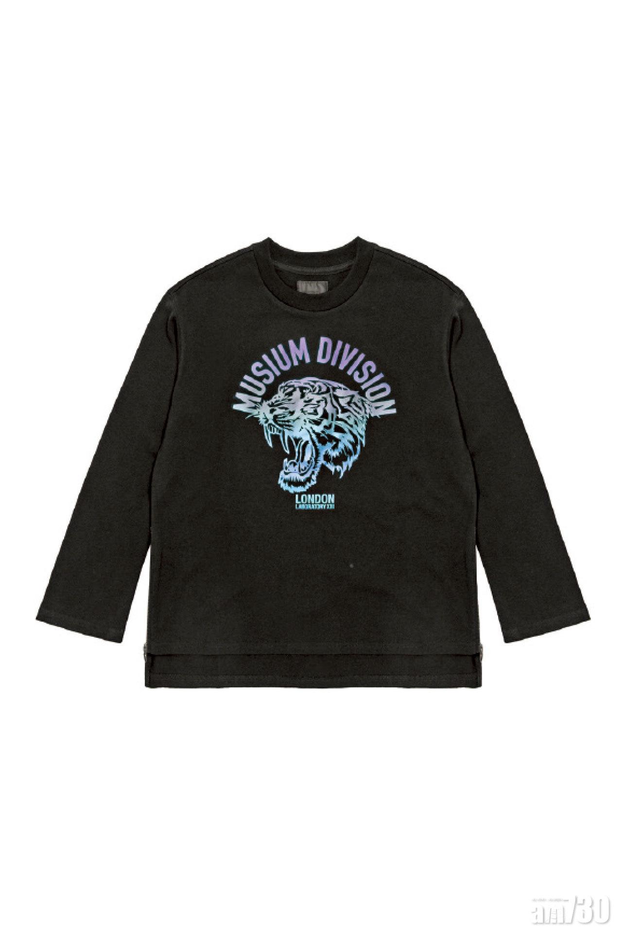 黑色老虎頭圖案sweater $499(E)