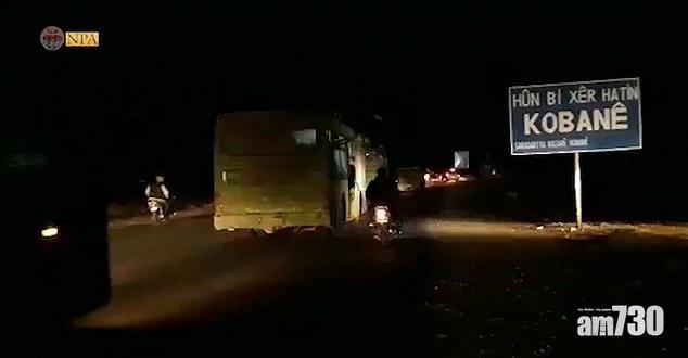 敘利亞政府軍昨晚進入庫爾德族控制的北部重鎮科巴尼。(互聯網)