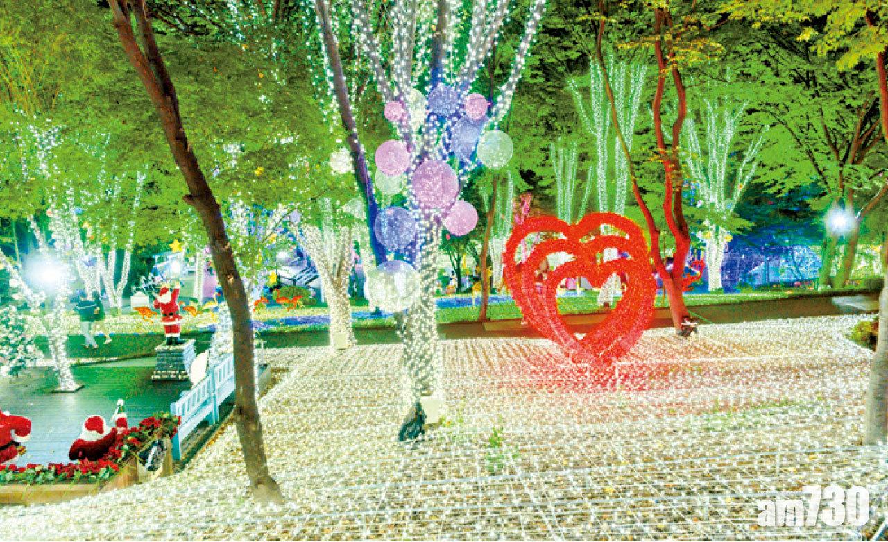 一片燈光覆蓋整個山坡也頗壯觀。