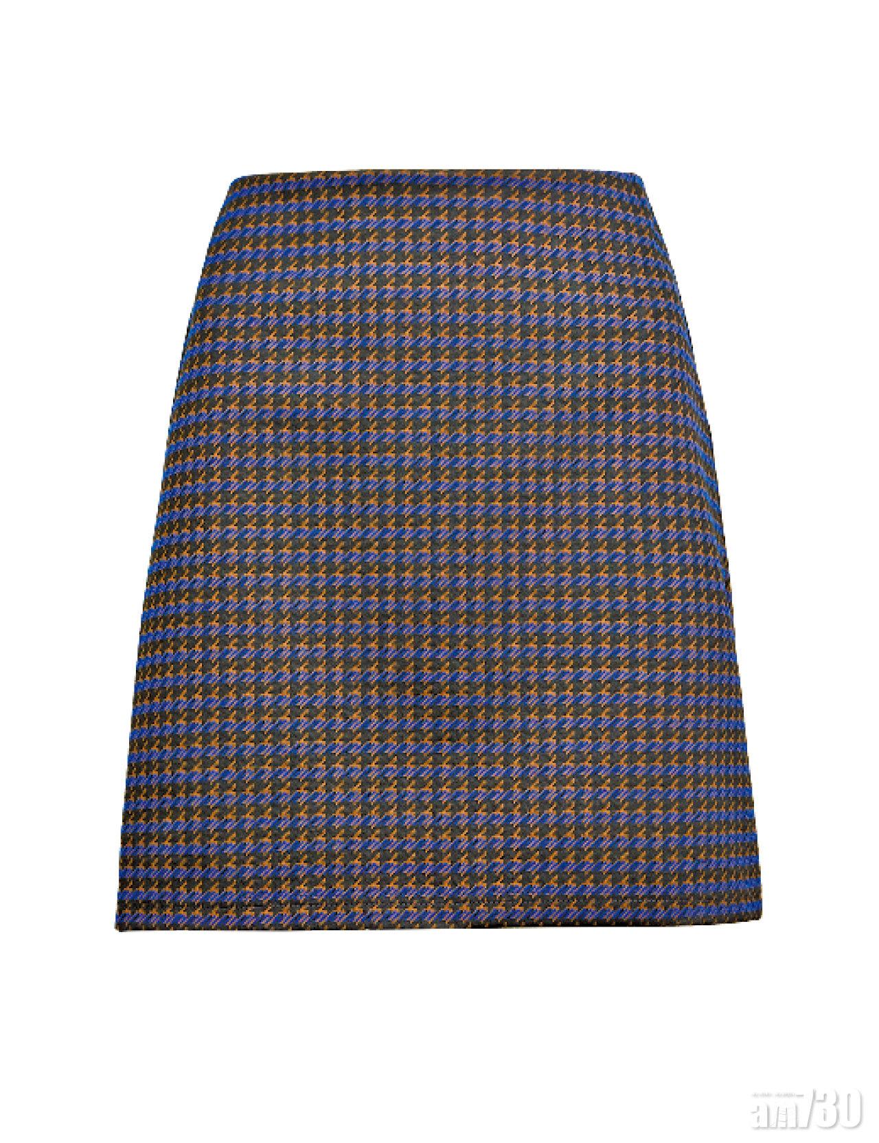 紫色千鳥格mini skirt $269(B)