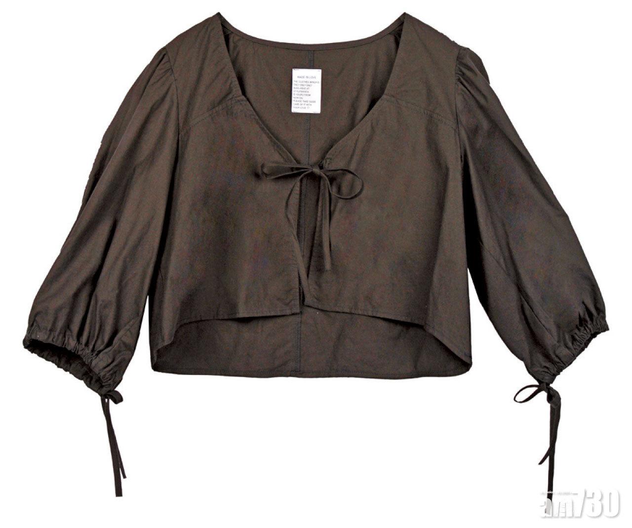 黑色水泡袖top $499(A)