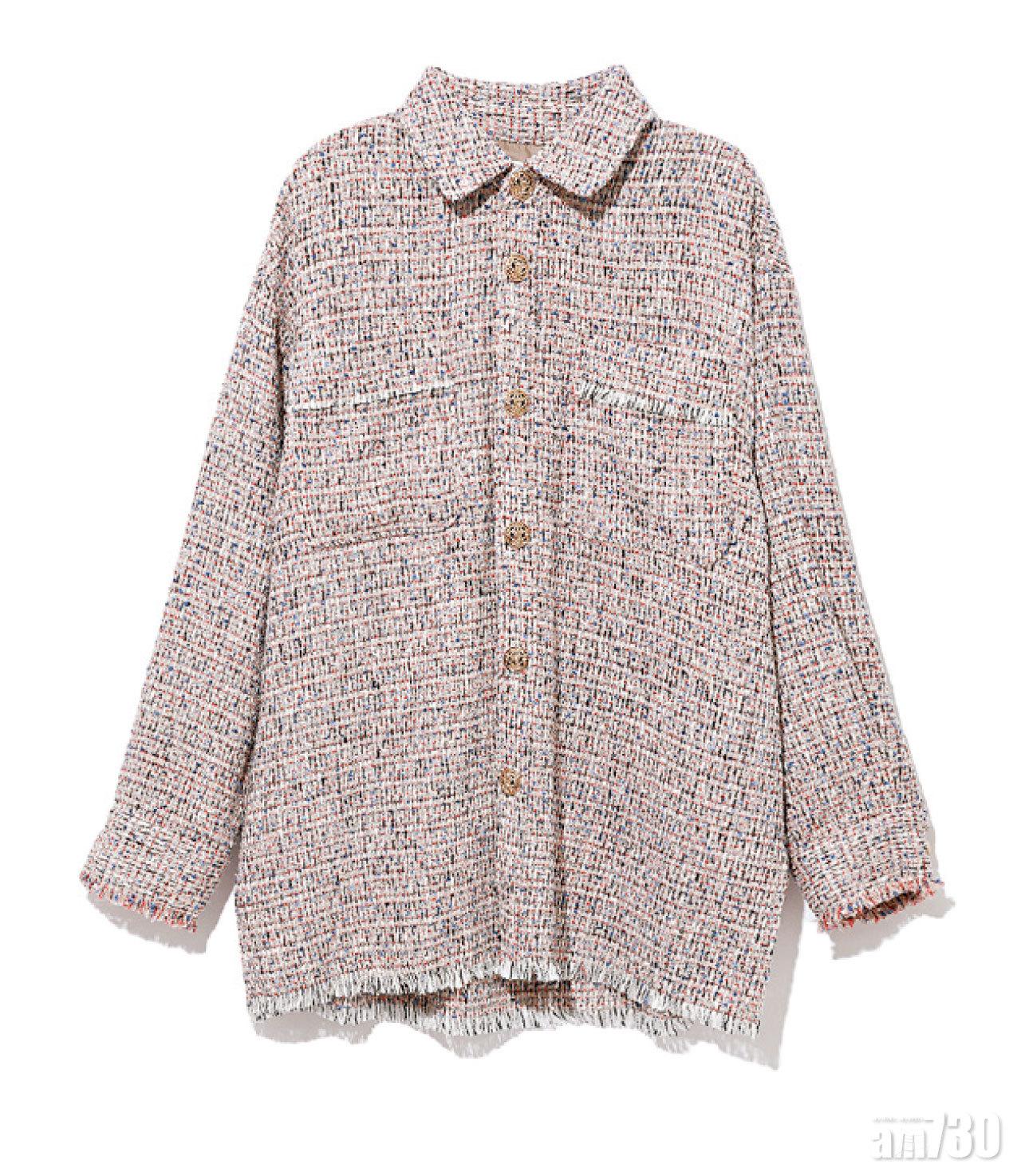 灰白tweed jacket $1,499(D)