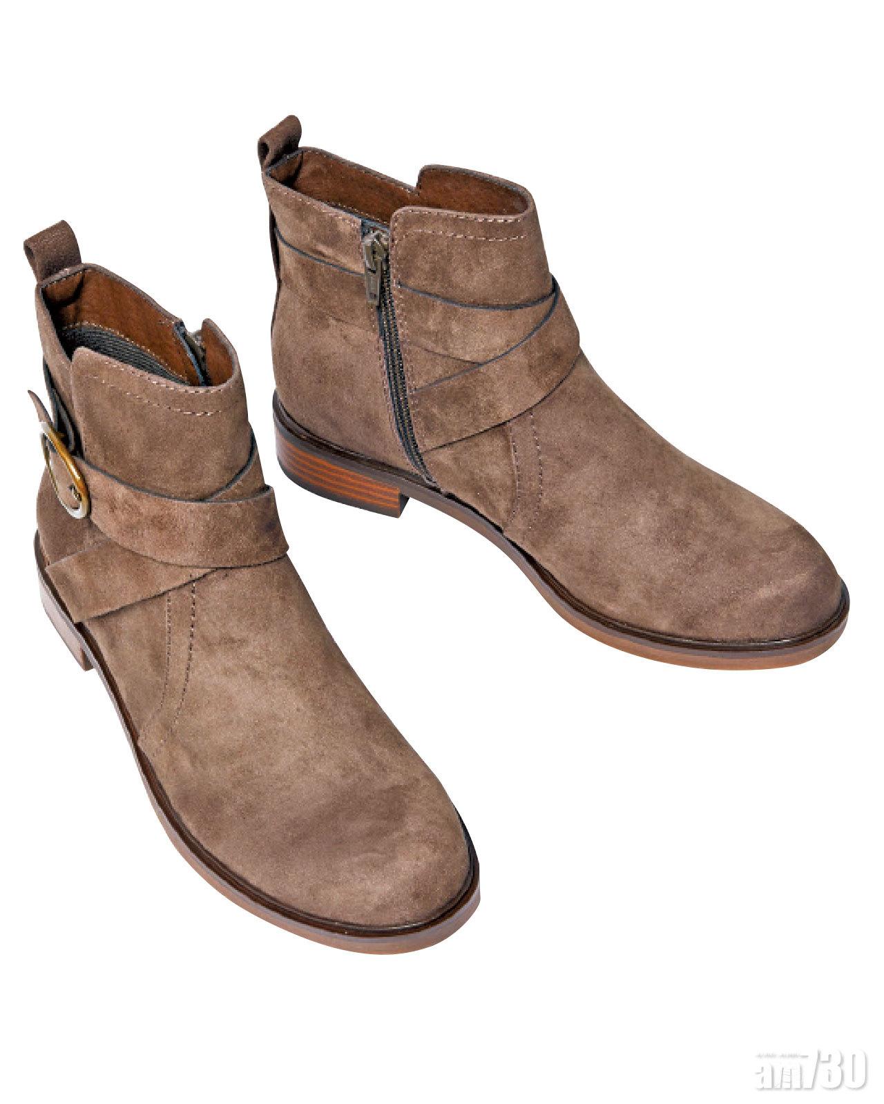啡色交叉帶boots $499(B)