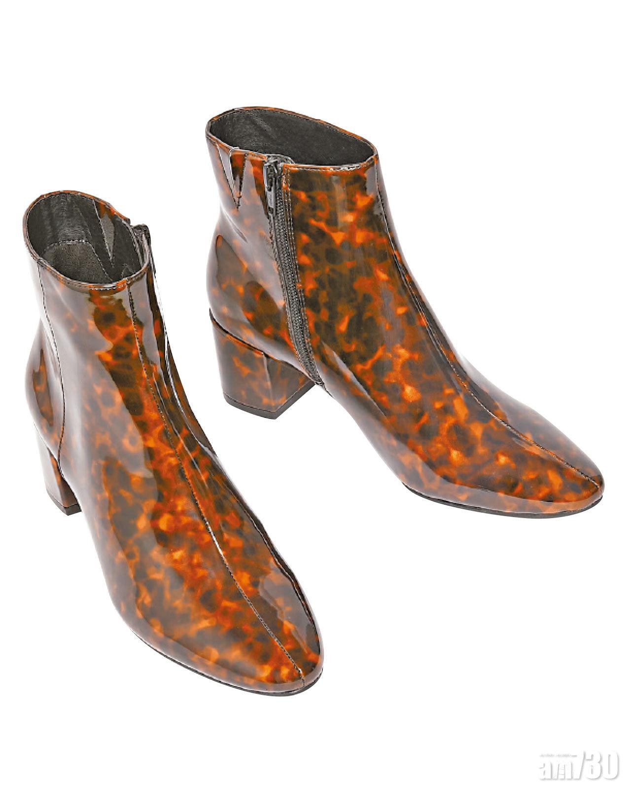玳瑁色boots $599(B)