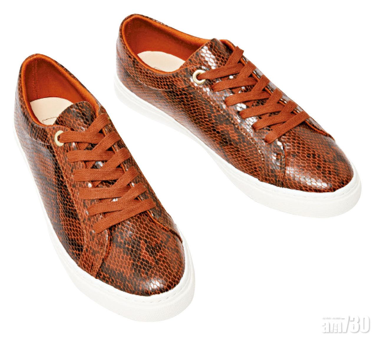 啡色蛇紋sneaker $299(B)
