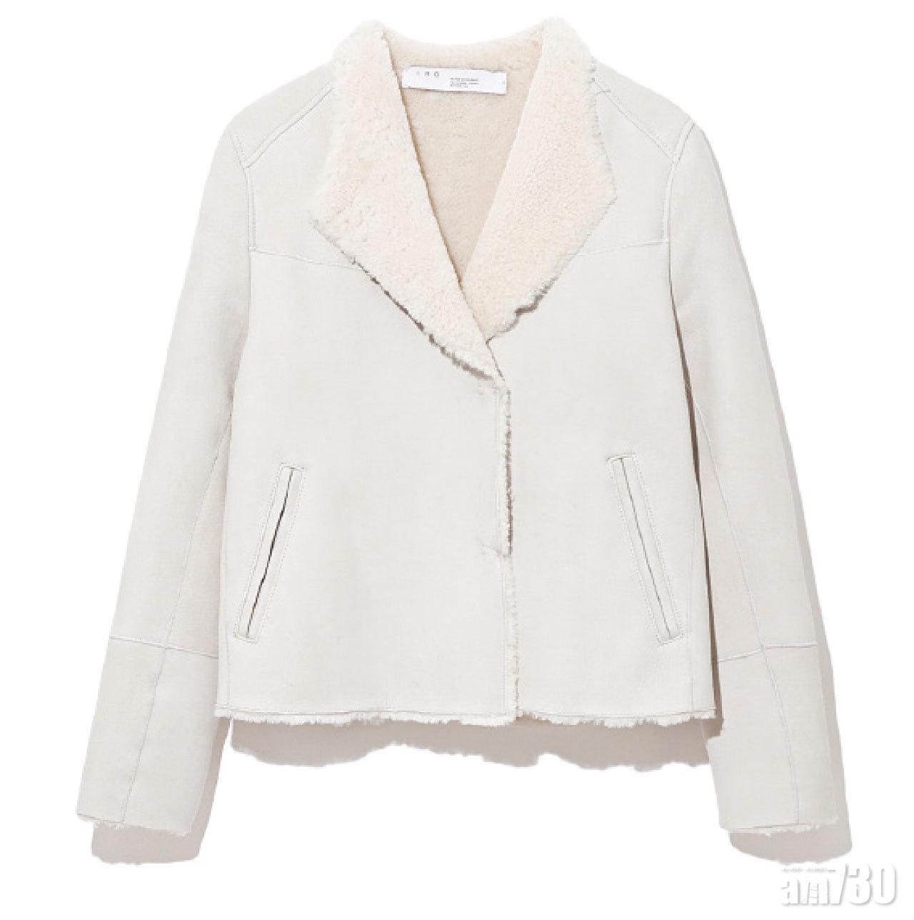 白色麖皮毛裡jacket $13,999(C)