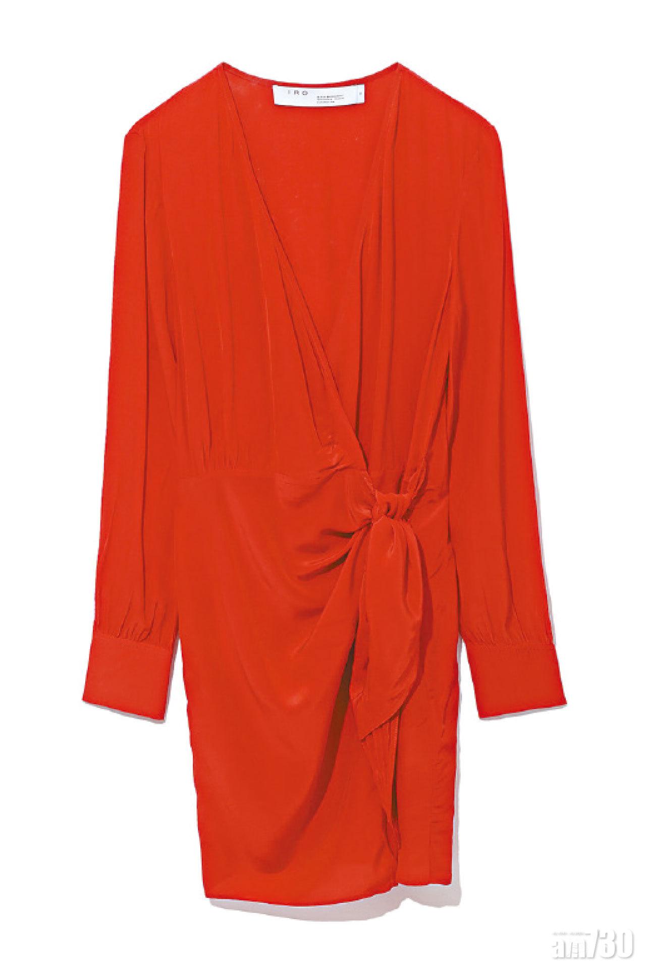 紅色drape dress $3,199(C)