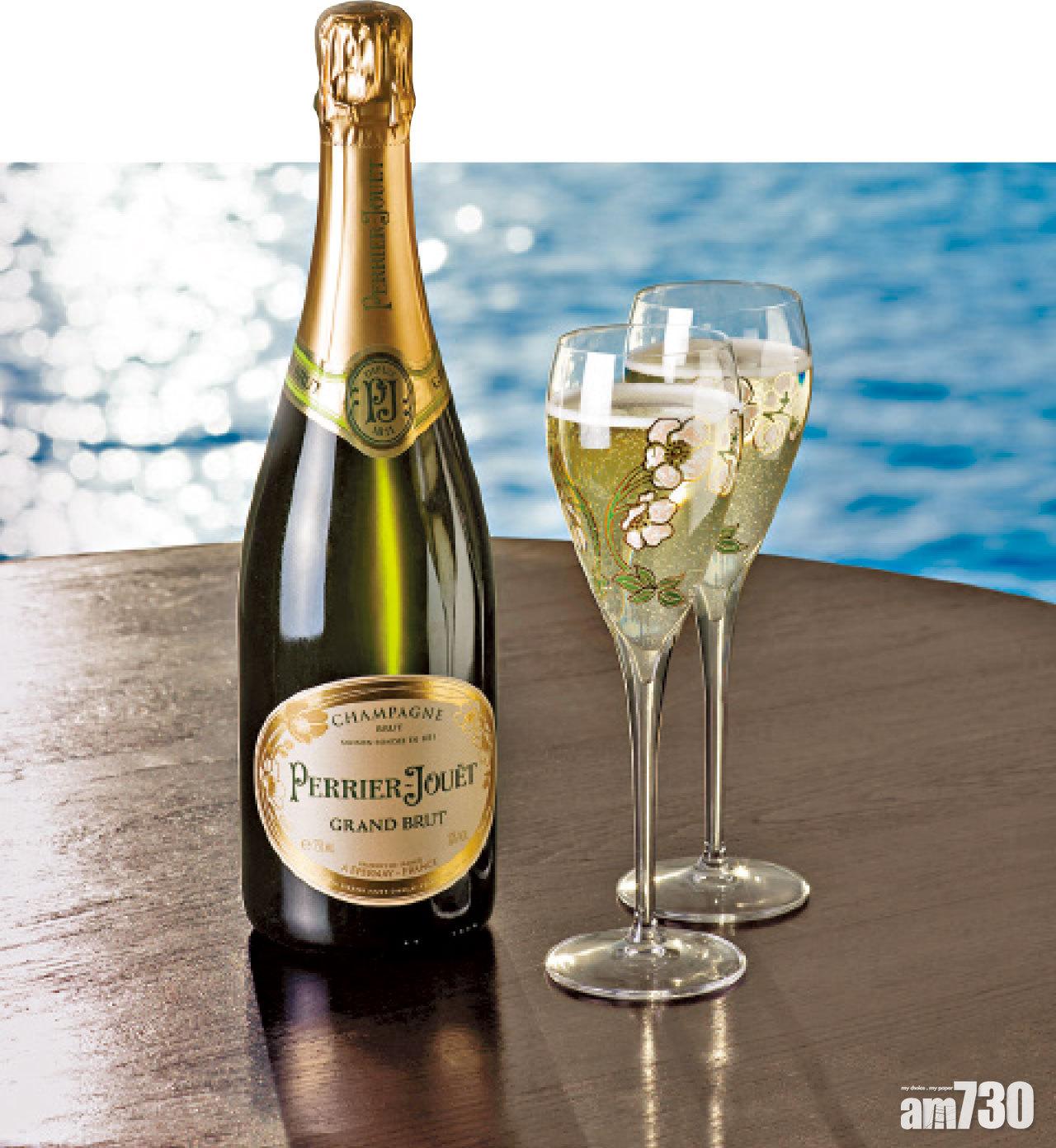 Perrier-Jouet Brut香檳泡沫豐盈,還帶濃郁果香。