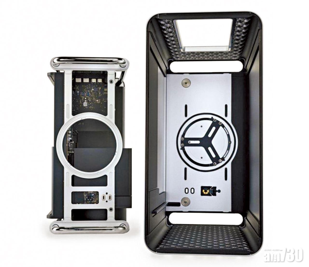 Mac Pro機身非常容易打開,零件也容易替換。