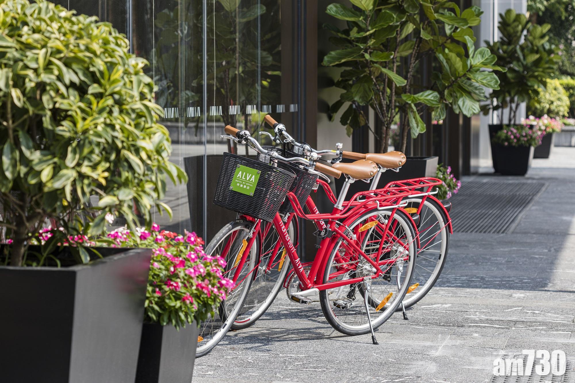 可免費借用酒店提供之單車探索鄰近景點及單車徑。