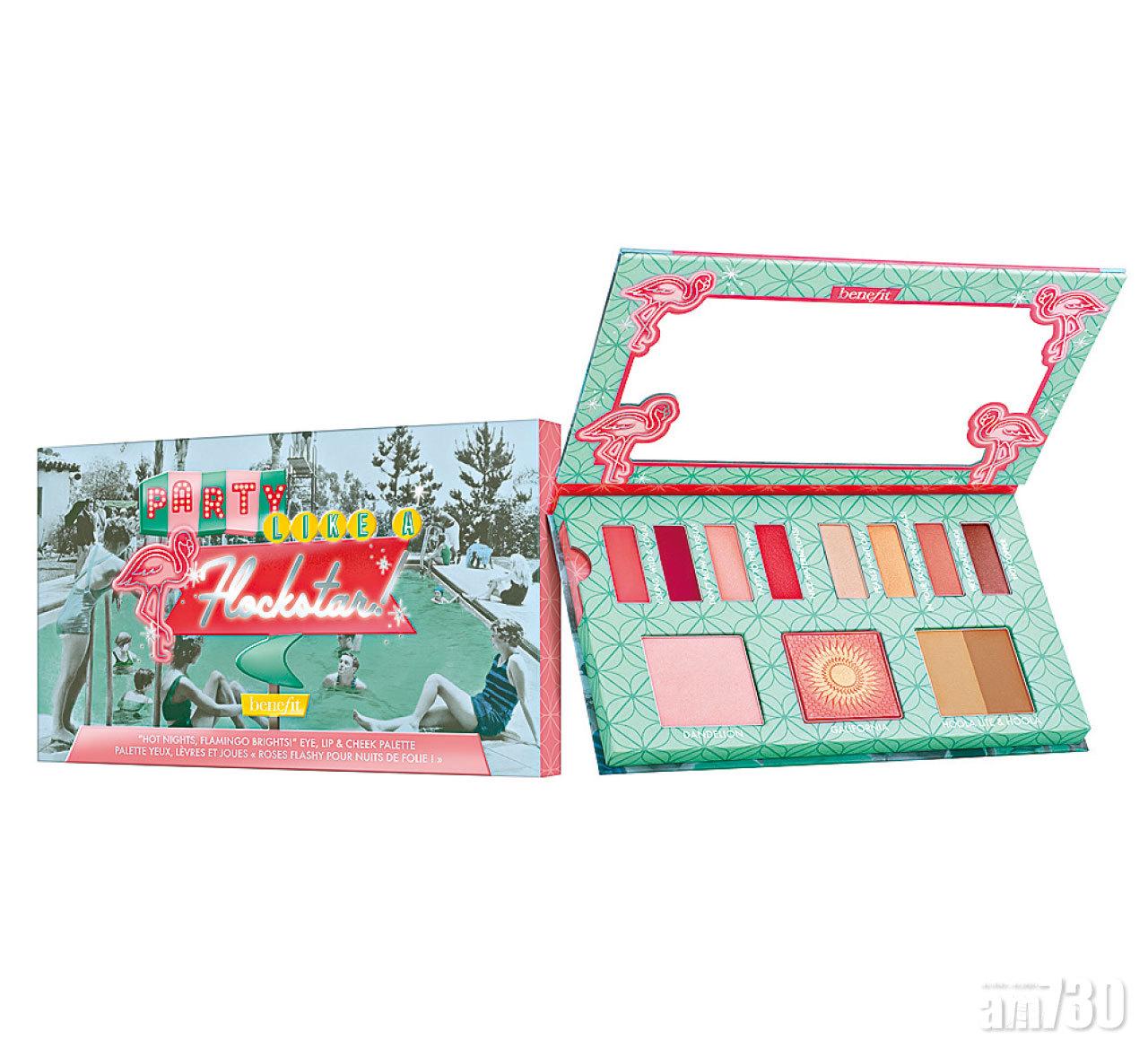 眼唇及胭脂彩妝組合 $310 (a)
一盒有齊多款眼影、唇妝和胭脂,輕鬆塑造不同美妝效果。