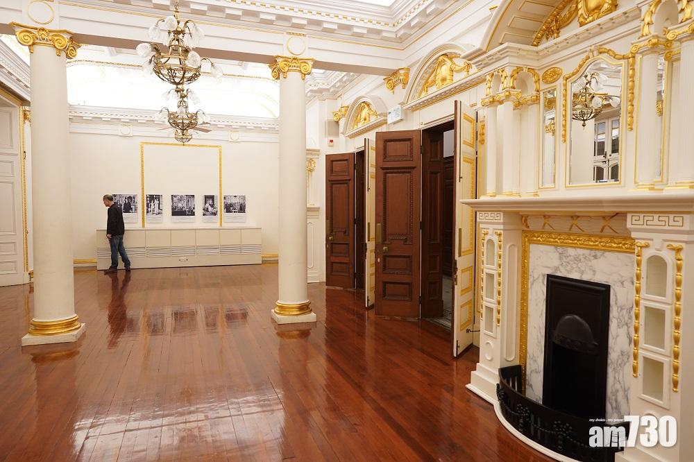 孫中山紀念館:瑰麗堂皇的白廳,摻合了中西風格設計。