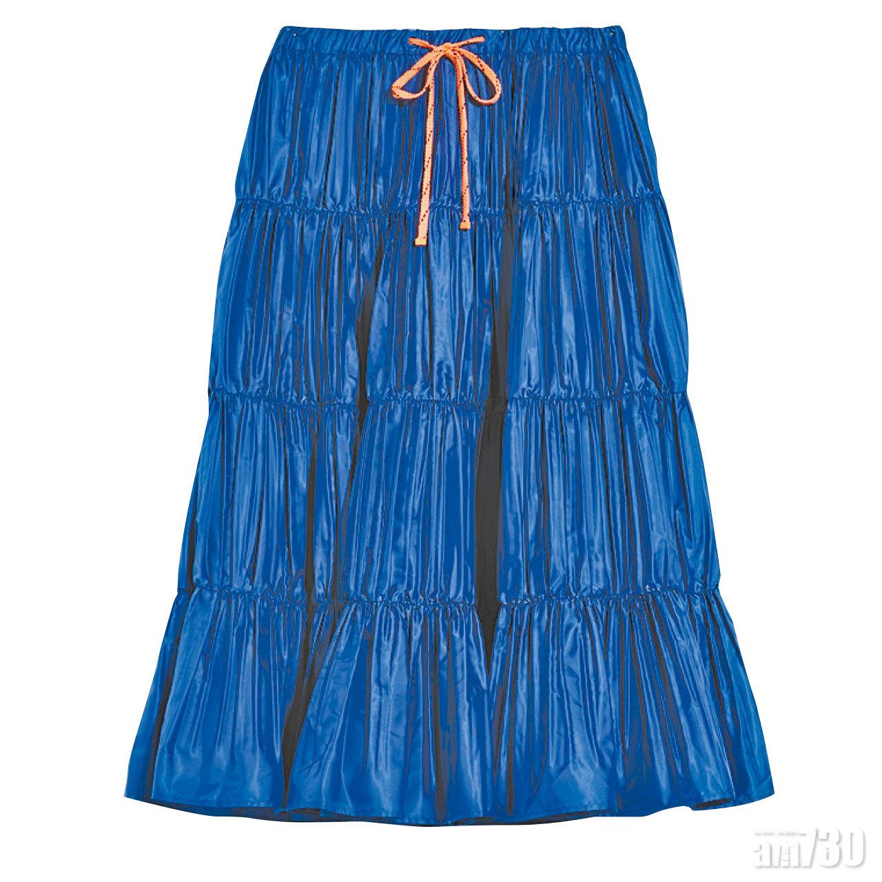藍色縐褶skirt $2,580