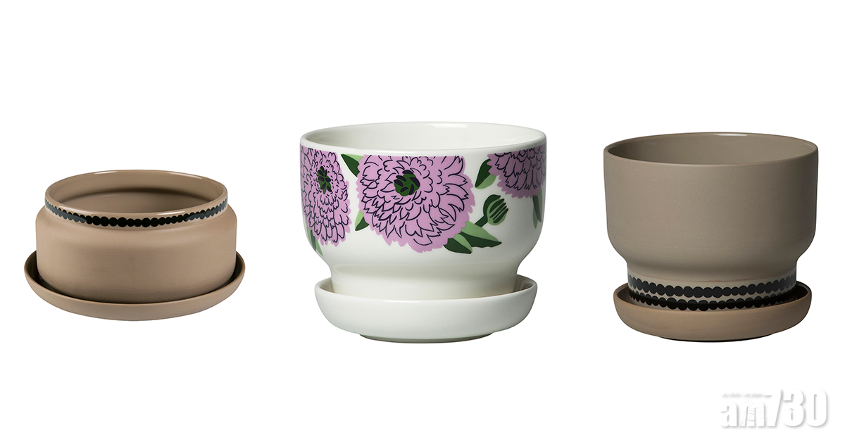系列首度推出花盆單品。(左至右) $795、$595、$695