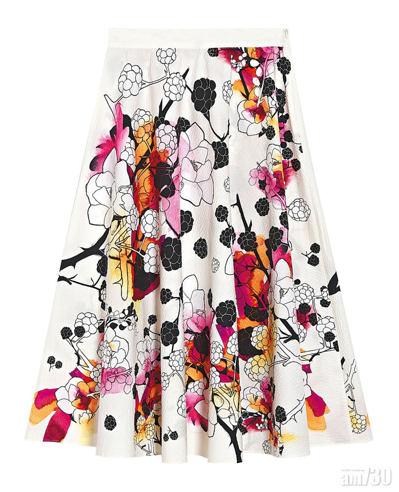 白色floral print skirt $3,780(E)