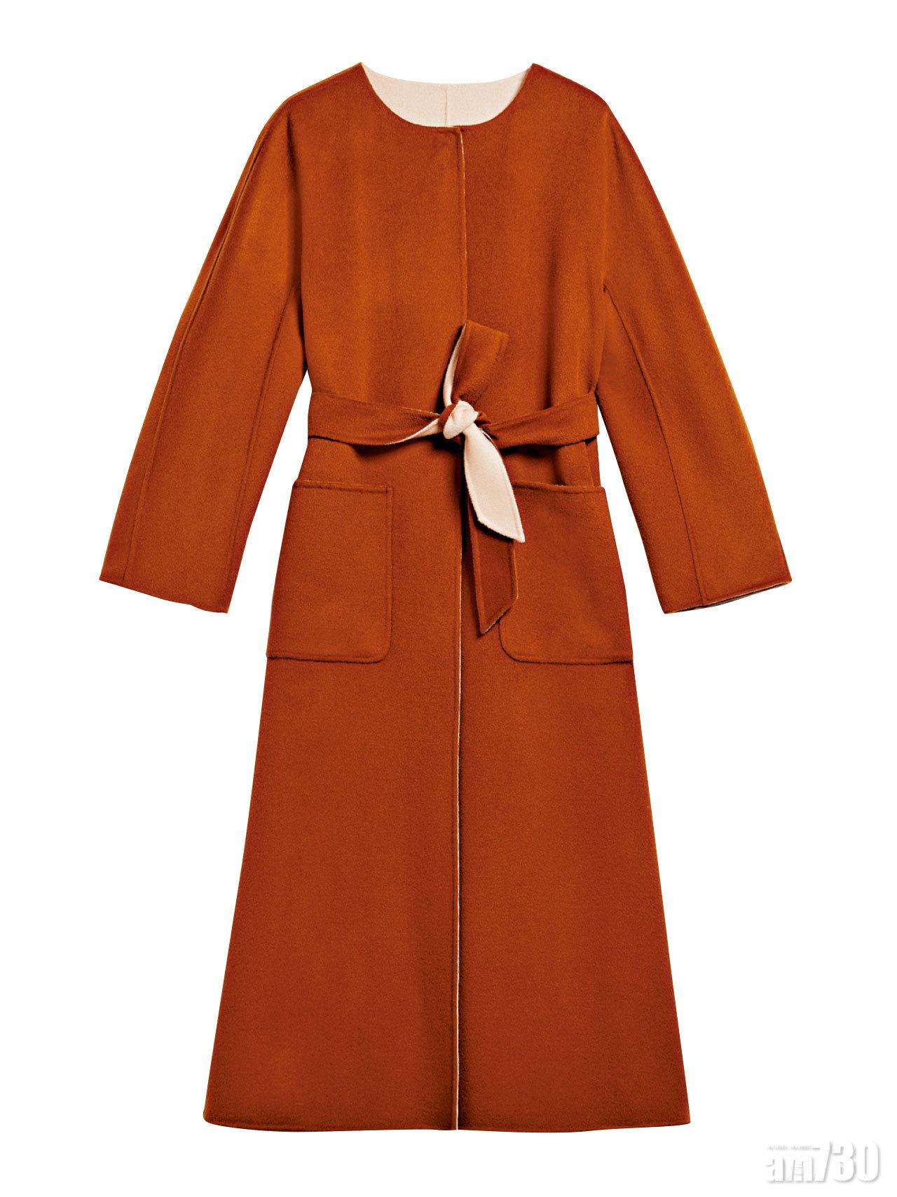 啡色薄絨束腰dress $11,680(H)