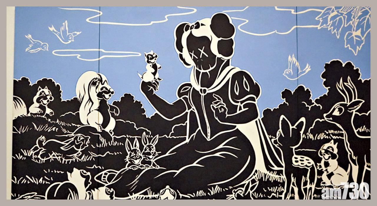 KAWS最拿手的黑色幽默。