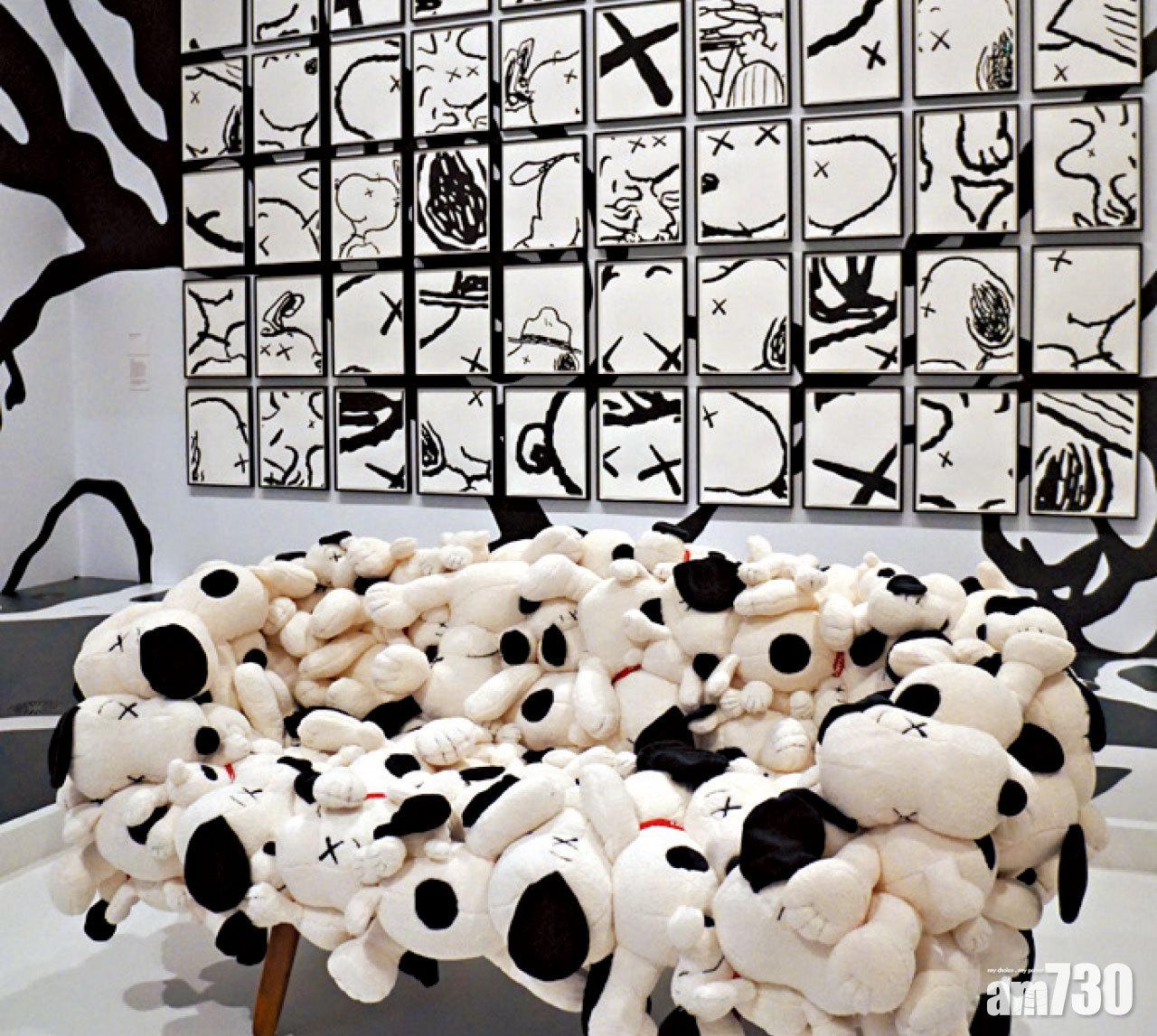 惡搞Snoopy的藝術裝置。