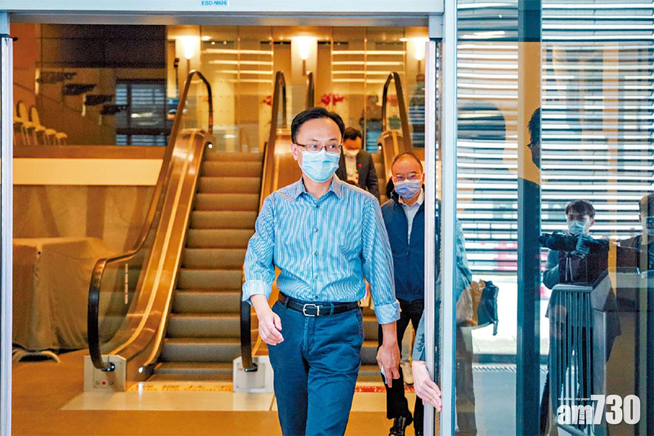 聶德權指返港人士同須家居檢疫。(莊振邦攝)