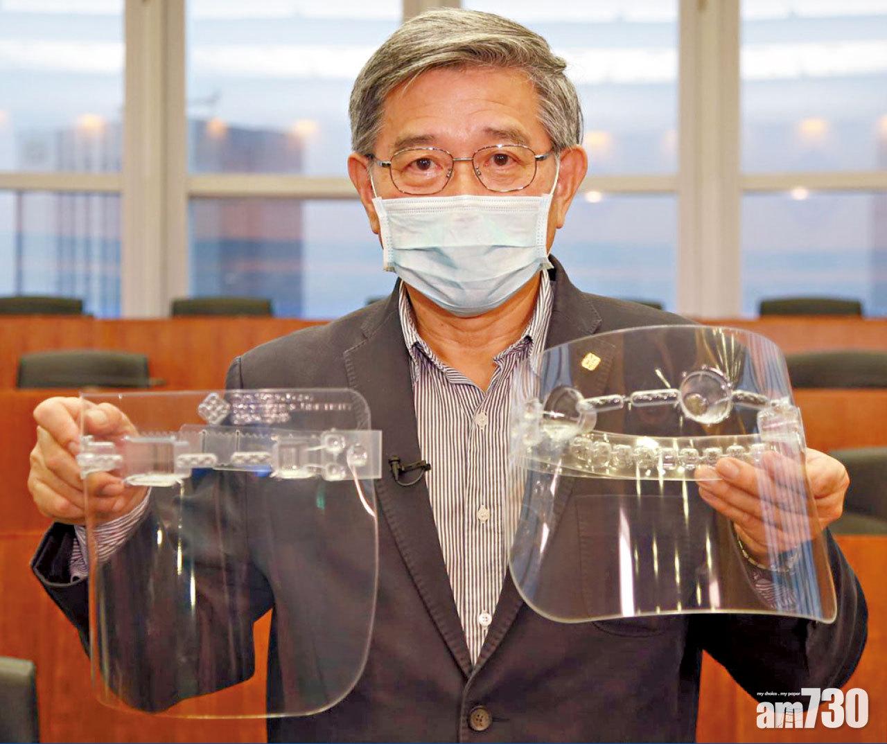 文効忠團隊現已設計成人款(左)及學童款(右)面罩。