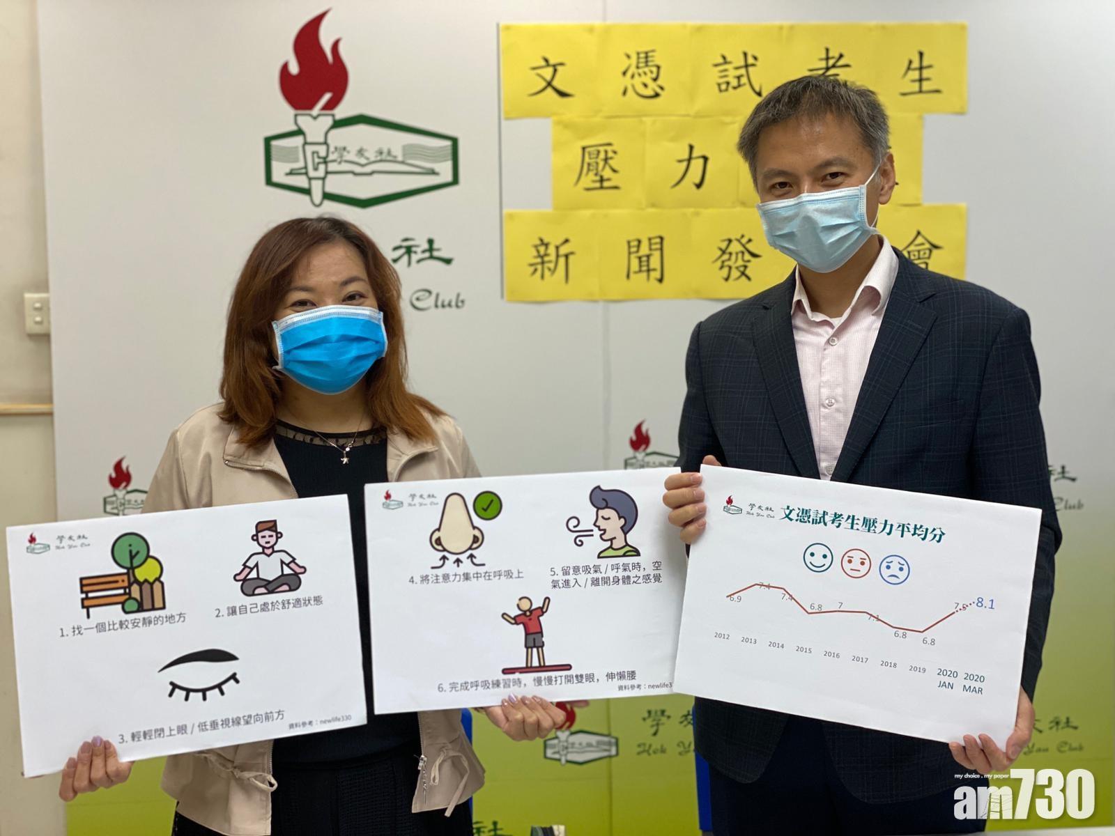 學友社調查發現應屆DSE考生壓力創新高。(學友社提供)