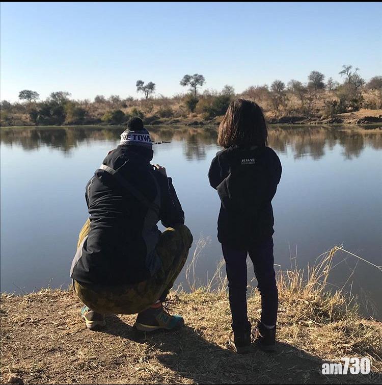 Daniel與Lisa結婚10年,去年便帶同女兒遊南非。