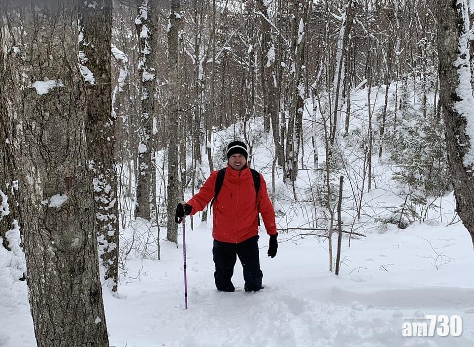新罕布什爾州一個國家公園的積雪及膝。(互聯網)