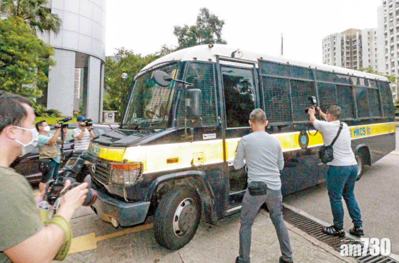 3名被告昨由囚車押送法院。(莊振邦攝)