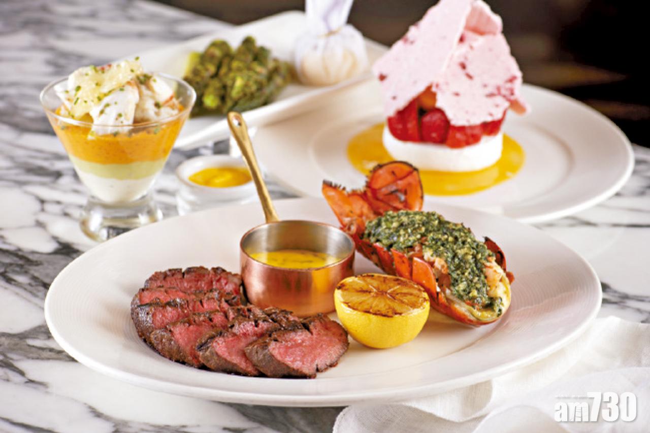 頭盤可選招牌凱撒沙律、珍寶蟹肉或經典龍蝦湯。主菜有香烤澳洲和牛肩扒伴龍蝦尾或煙肉帶子卷。壓軸甜品包括澳洲傳統忌廉蛋白批或招牌暖心朱古力蛋糕。$490(Wooloomooloo Prime)