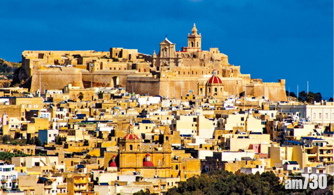 島上舊城中心地勢高人一等。