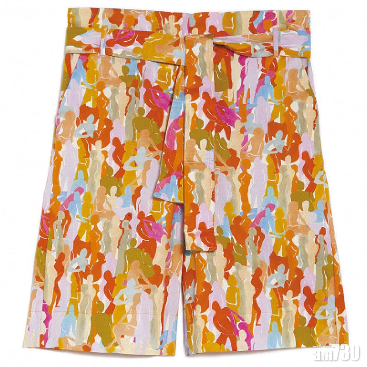 彩色人形圖案短褲 $1,780 (a)