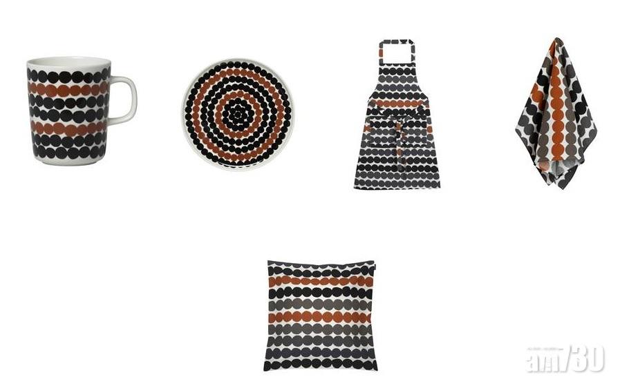 Rasymatto pattern:
Mug (2.5dl)/(4dl) $220/$260
20cm Plate $280
Apron $595
Towel $220
Cushion Cover $430