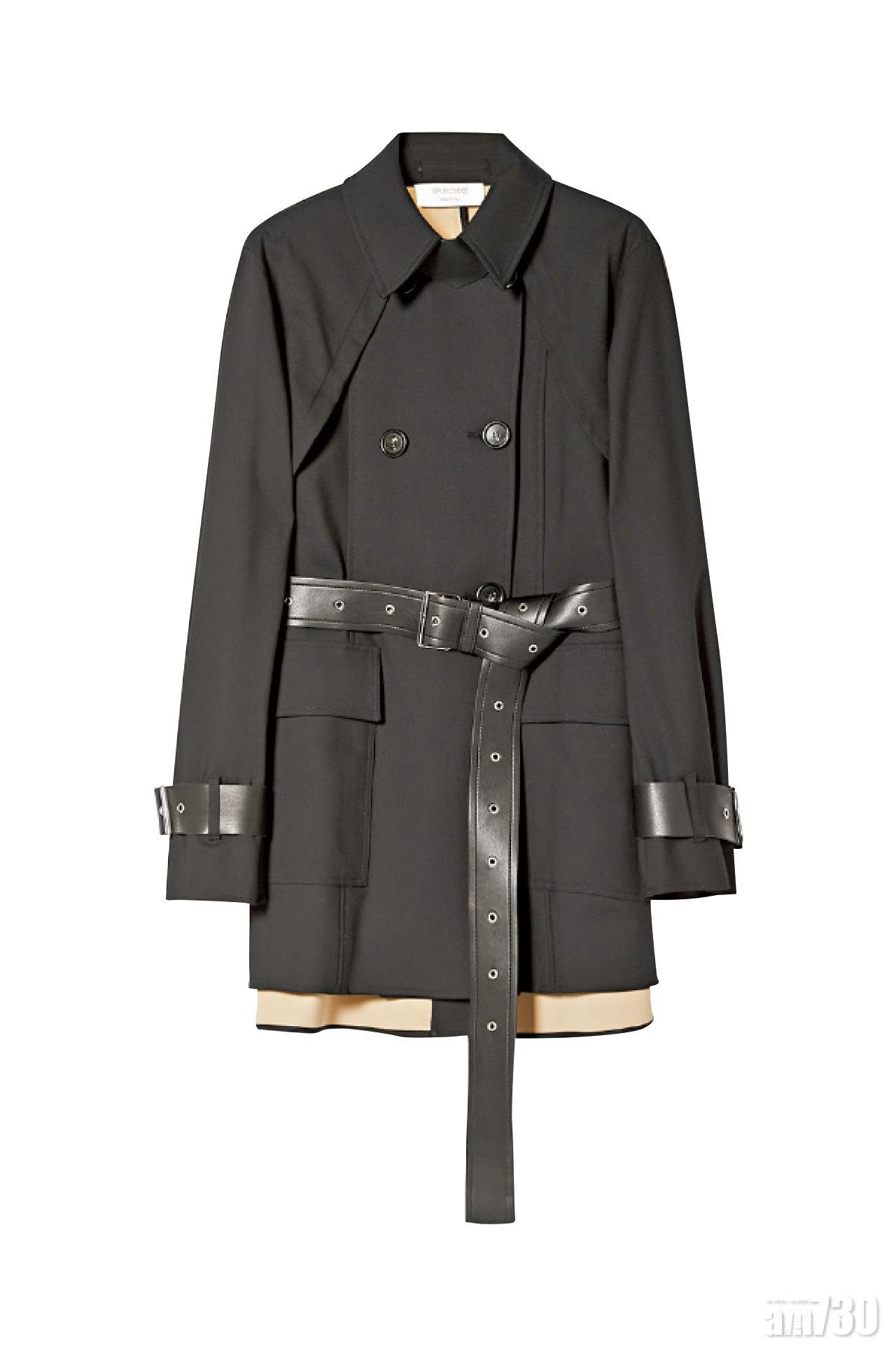 黑色束腰外套 $14,180 (b)
