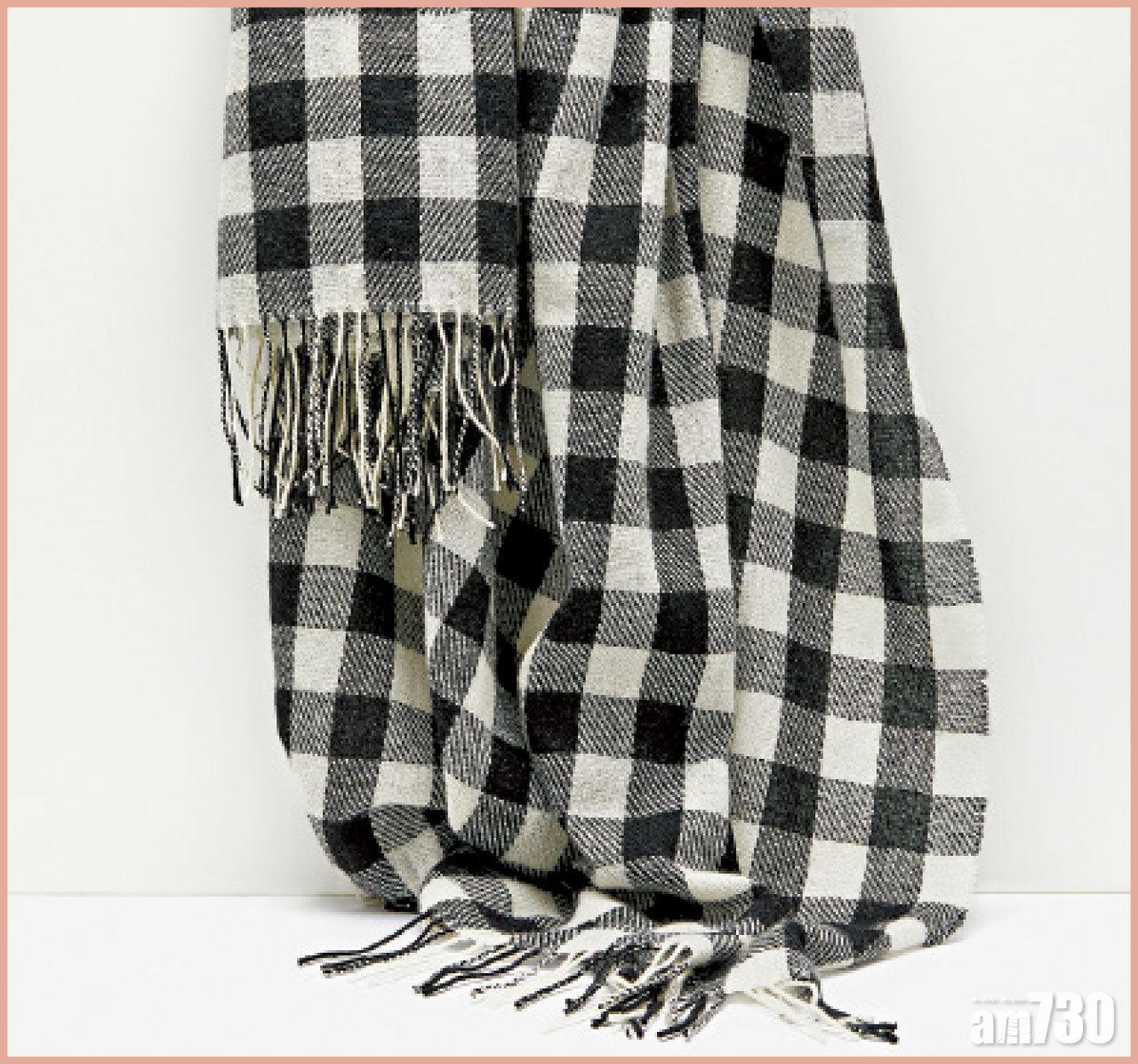黑白格子圍巾 $680 (g)