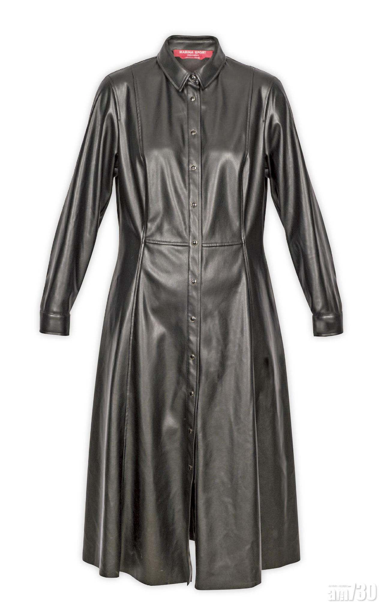 黑色仿皮連身裙 $4,980 (g)