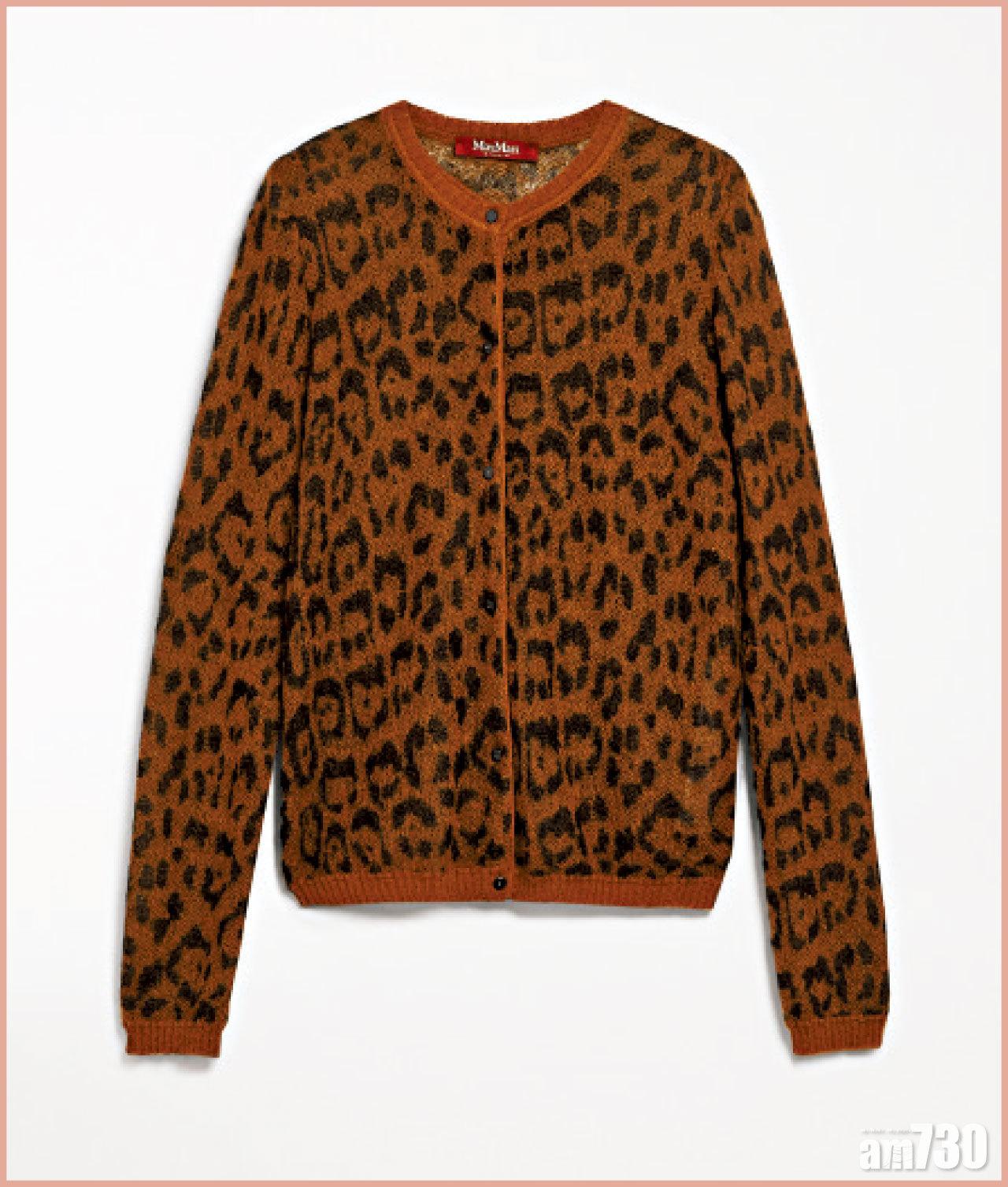 啡色豹紋冷外套 $4,280 (a)