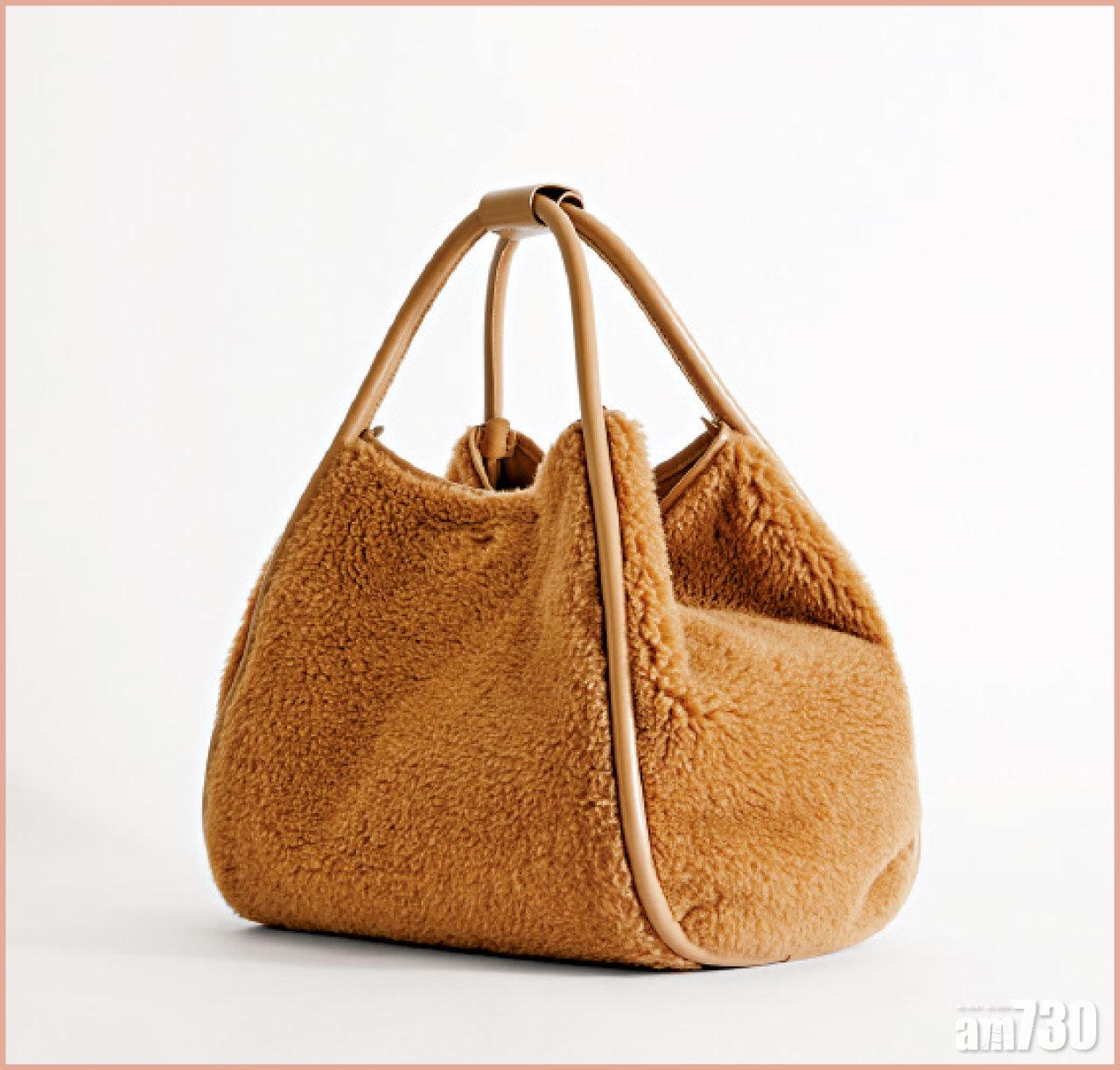 駝色毛毛手袋 $9,280 (a)