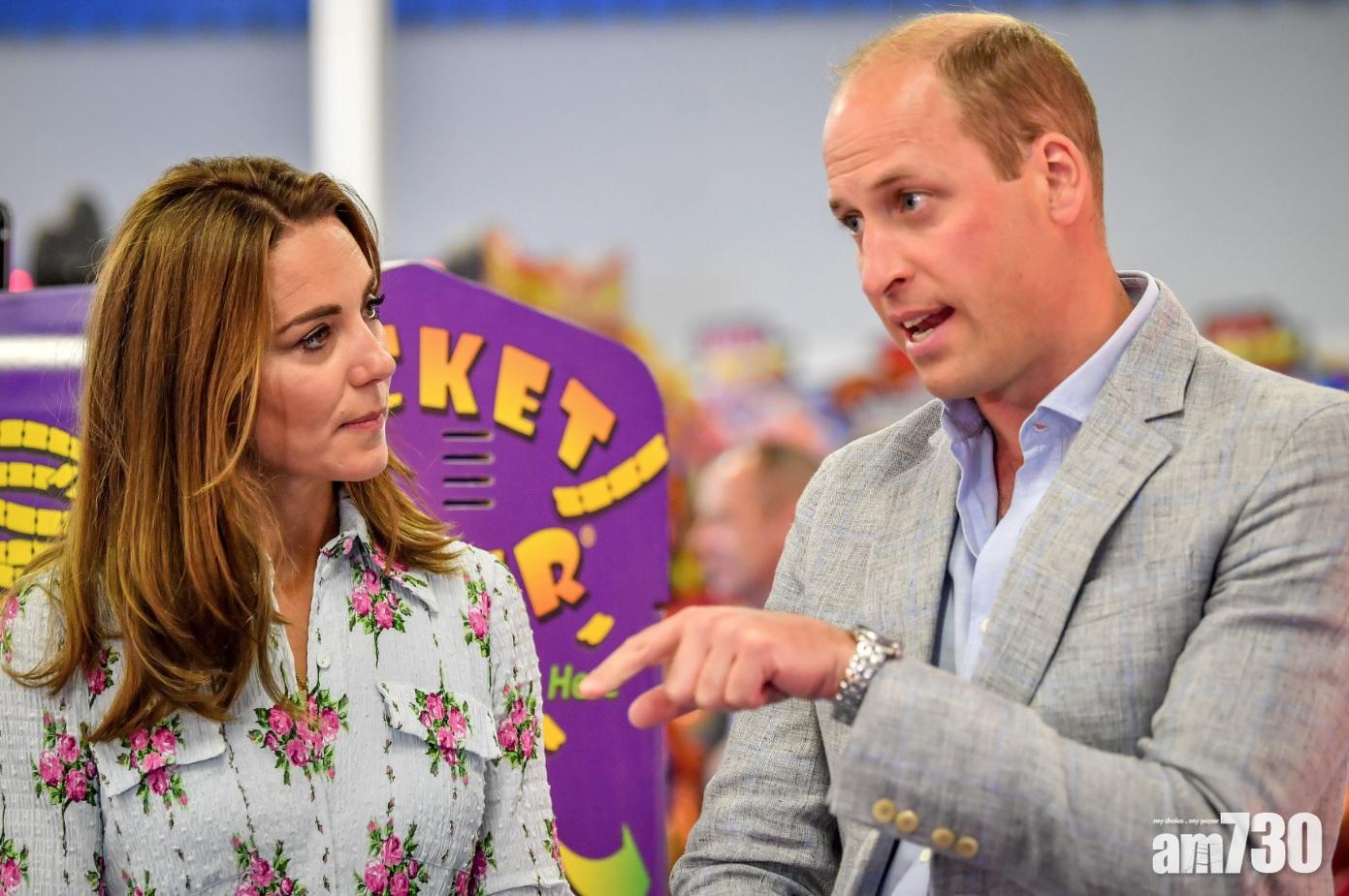 報道指威廉夫婦帶子女往巴爾莫勒爾堡探望女王伉儷。(資料圖片)