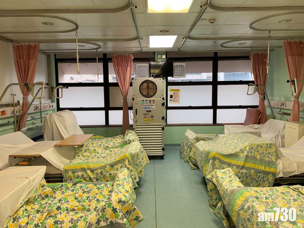機電署已向有需要的醫院提供超過200台「流動組合式—高效能空氣微粒子過濾器 (HEPA)」。(發展局提供)