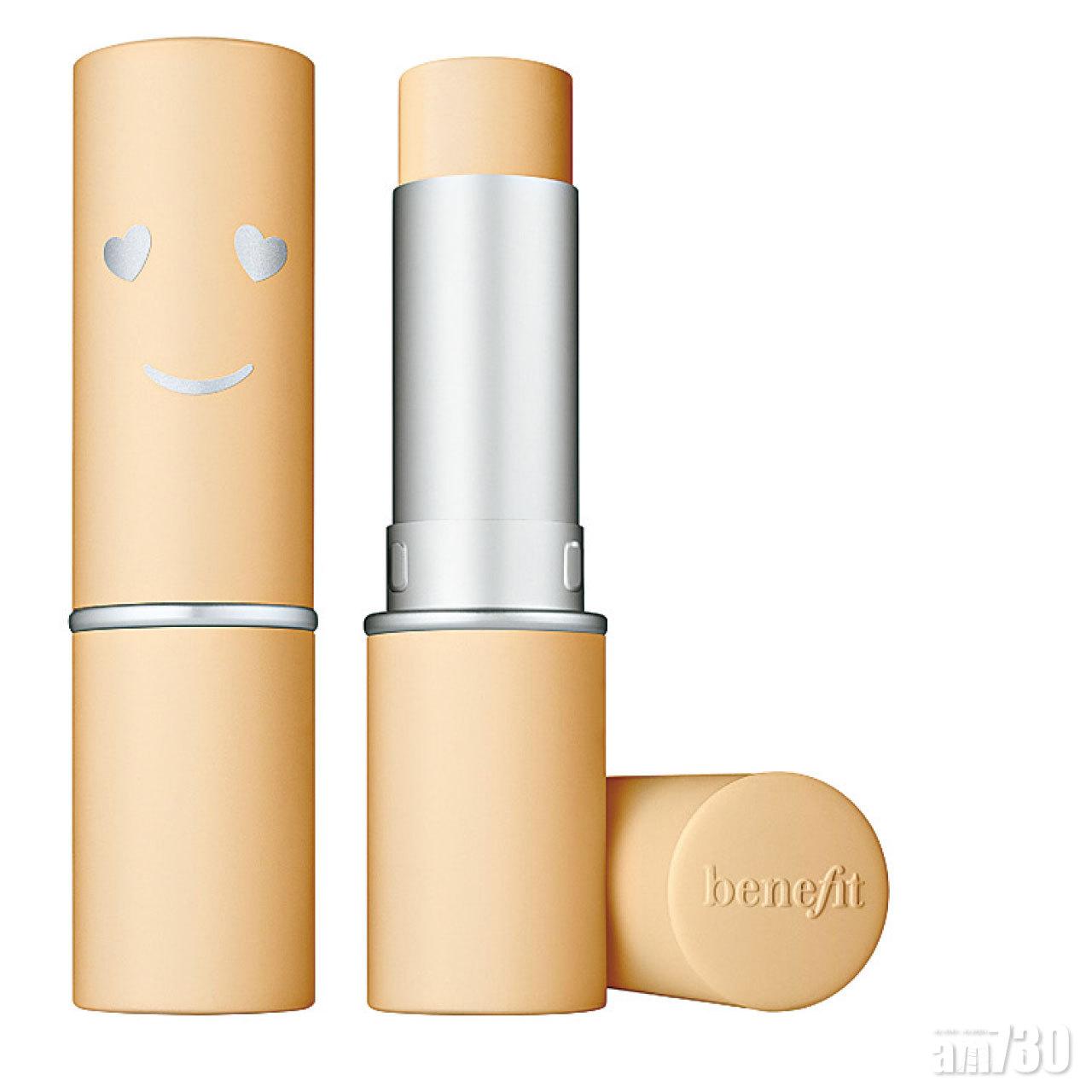 Hello Happy輕盈無瑕粉底棒 $ 290 (a)
輕盈無瑕的粉底棒,蘊含能滋潤肌膚的乳木果及有助鎮靜及軟化肌膚的洋甘菊萃取物,輕輕一推,即時與肌膚融合,營造高遮瑕的輕薄自然光感妝容。