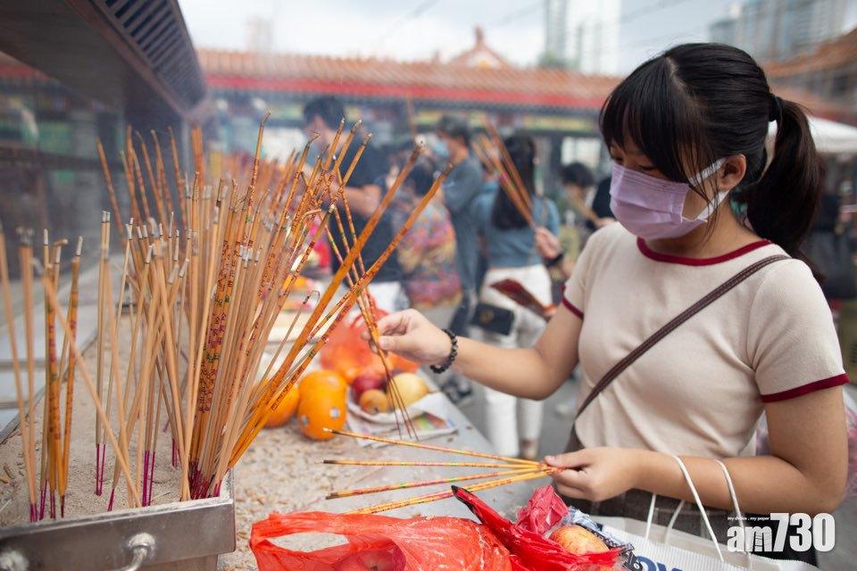 黃大仙祠香火鼎盛。(蘇文傑攝)