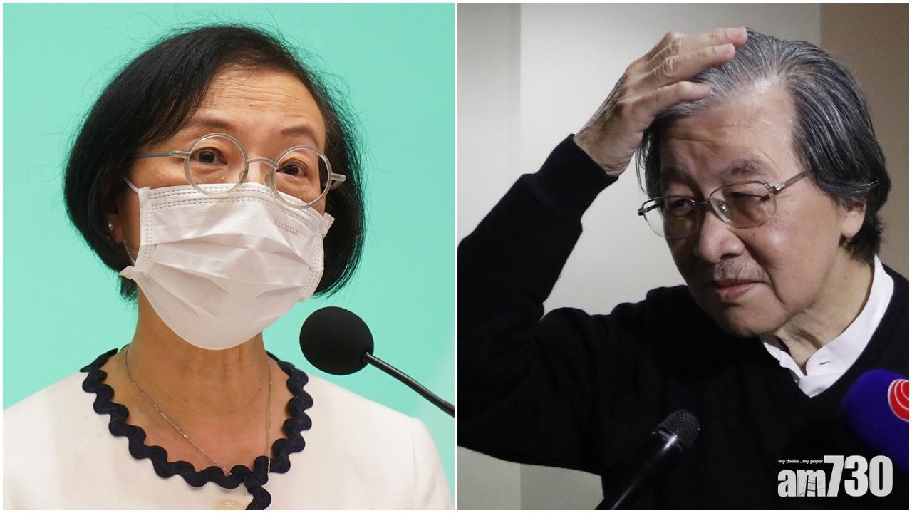 蔡堅(右)稱今晚將會與陳肇始(左)商討強制檢測安排。(資料圖片)