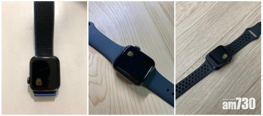 事故發生後,從物主上載的相片,可見屏幕近錶冠的位置,懷疑因發熱而燒壞了。