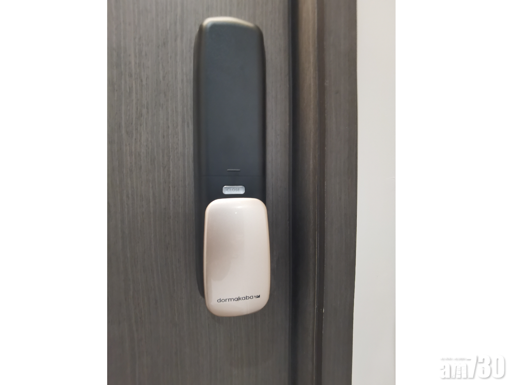 大門裝有dormakaba智能電子門鎖,住戶更安心。