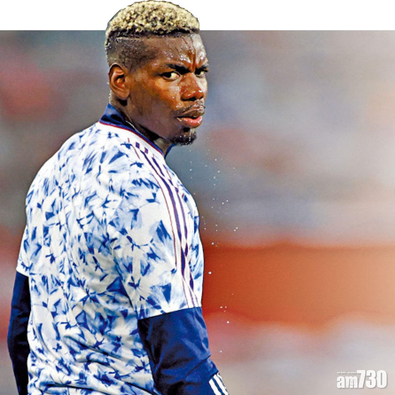 普巴最近在曼聯多踢後備。