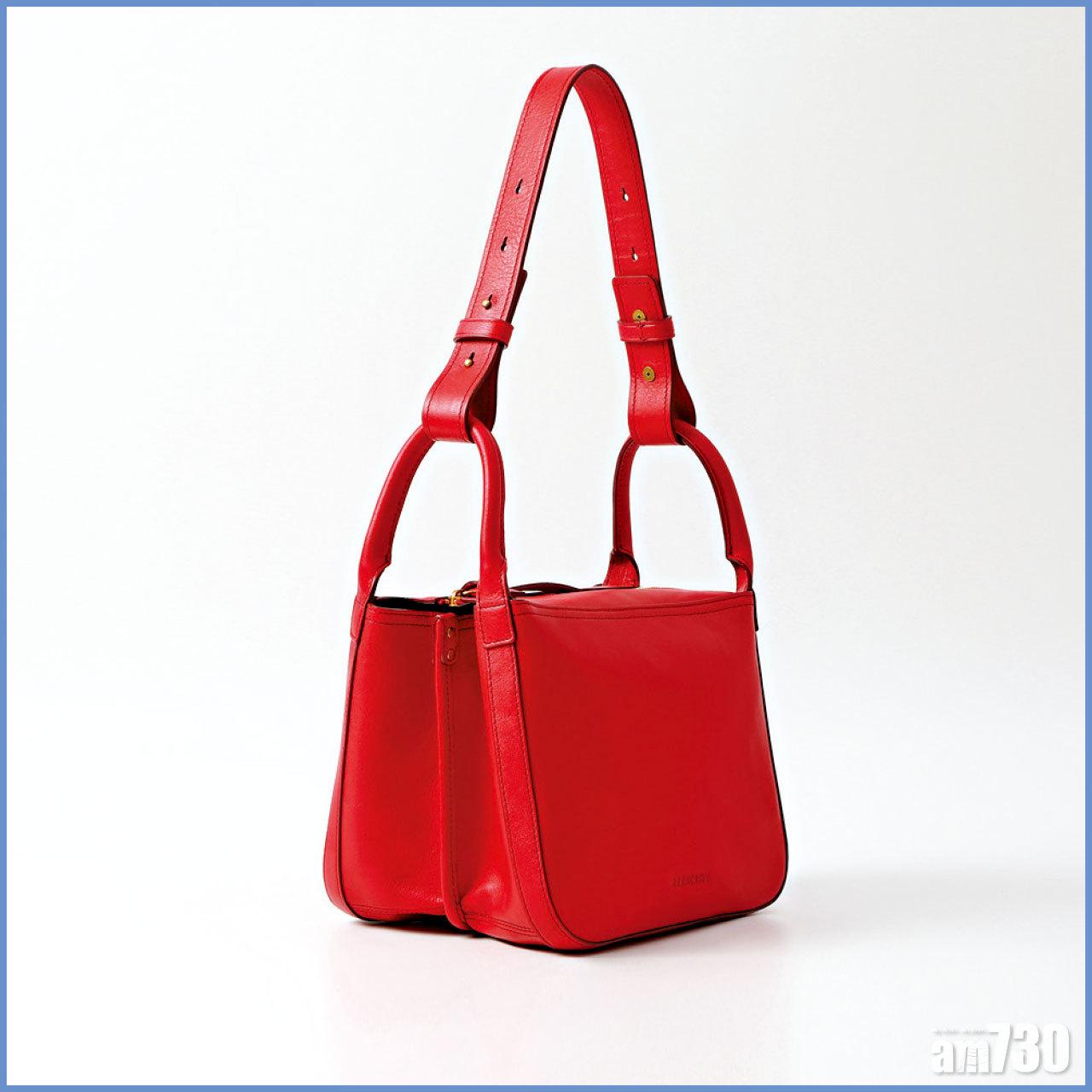 紅色皮革兩用手袋 (#KUA) $2,380 (a)