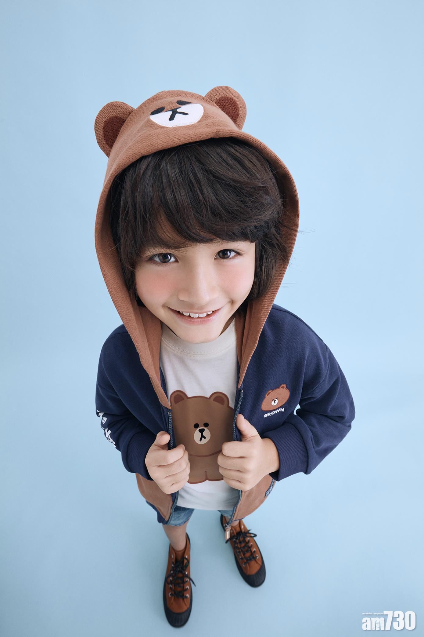 BROWN 拼布刺繡有帽外套 $269